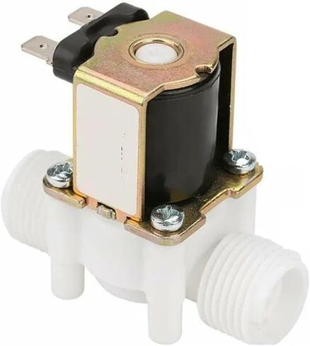 1/2" 3/4" External Thread Solenoid Valve AC 220V DC 12V 24V Water Control Valve Controller Switch Normally Closed and Normally Open(12,220V_Normal Open) in Saudi Arabia