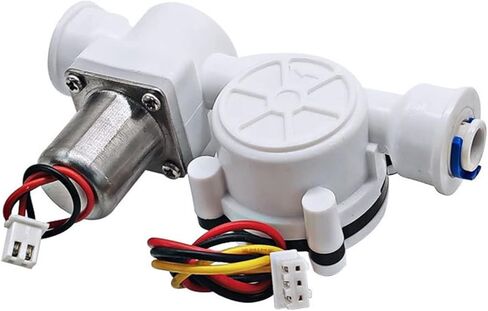 1/4" Water Flow Sensor with Electromagnetic Pulse Valve 1.75MPa PE Pipe Flow Solenoid Valve Integrated Valve DC1.8~5V in Saudi Arabia