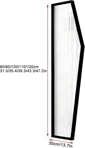 Wall Mounted Gold Urinal for Men's Restrooms - Commercial Bathroom Privacy Solution, 35x90cm (13.7x35.4in), Stylish Partition Divider for Enhanced Privacy in Saudi Arabia