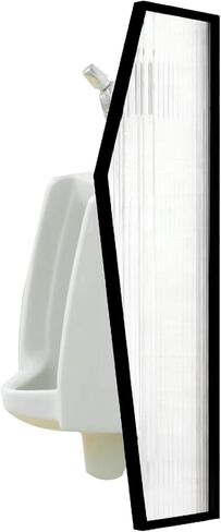 Wall Mounted Gold Urinal for Men's Restrooms - Commercial Bathroom Privacy Solution, 35x90cm (13.7x35.4in), Stylish Partition Divider for Enhanced Privacy in Saudi Arabia