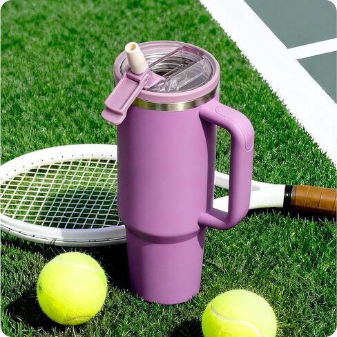 30 oz Flip Straw Lid Replacement for Stanley Quencher H2.0 and ProTour Tumbler, Leak Proof Lid for 30 oz Stanley Cup, Spill Proof(Cream) in Saudi Arabia