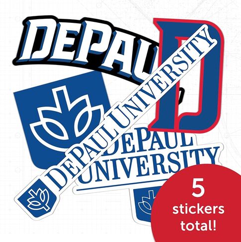 Desert Cactus DePaul University Sticker Blue Demons Sticker Vinyl Decals Laptop Water Bottle Car Scrapbook Sheet T2 (Type 2-3) in Saudi Arabia