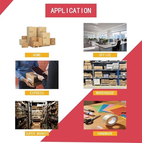 POLYSELLS 2.7 Mil Clear Packing Tape 6 Rolls, 1.88" x 60 Yards Per Roll, Heavy Duty Sealing Tape for Moving, Packaging, Storage & Industrial Sealing in Kuwait