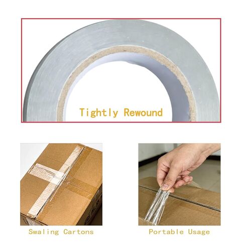 POLYSELLS 2.7 Mil Clear Packing Tape 6 Rolls, 1.88" x 60 Yards Per Roll, Heavy Duty Sealing Tape for Moving, Packaging, Storage & Industrial Sealing in Kuwait