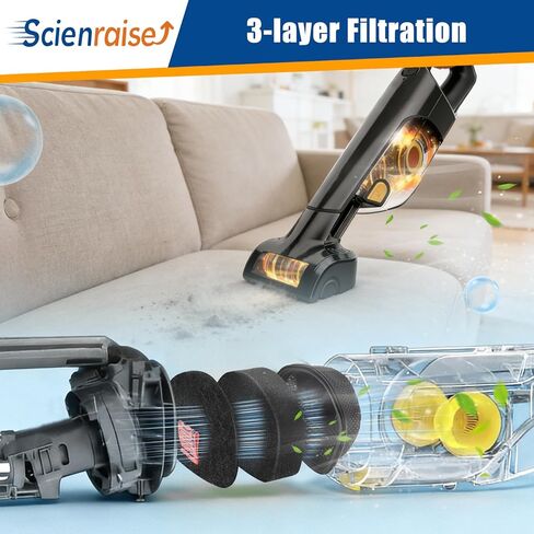 فلتر CH951 لمكنسة Shark UltraCyclone Pro اللاسلكية المحمولة CH901 CH900WM CH950 CH950WM جزء استبدال فلتر الهواء المحمول XFTRCH900، كوب الغبار ومرشحات الرغوة واللباد in Kuwait