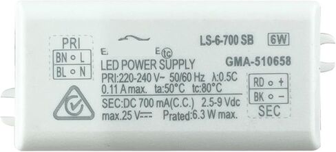 أضواء كاشفة LED مصباح سائق مصدر الطاقة LED10W2-4A إسقاط شعاع واحد (1-7 واط 700MA DC2.5-9V LS-6-700 SB) in Kuwait