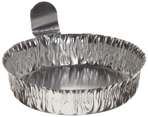 Heathrow Scientific HS14521B Aluminum Weigh Boats, 57 x 14 mm (Dia. x H) (00), Fluid_Ounces, Degree C, Aluminum, Silver (Pack of 100) in Saudi Arabia