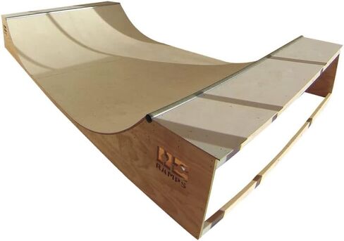 منحدر صغير OC Ramps Garage (16 × 8 × 2 بوصة) - نصف أنبوب بارتفاع 2 قدم مصمم ليناسب المرآب أو الفناء الخلفي الخاص بك - طبقتان من سطح التزلج من الخشب الرقائقي لزيادة القوة والمتانة in Saudi Arabia