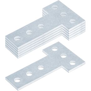 heneng 6 Pcs T Shape Flat Bracket,5-1/4" x 3"Flat Tee Corner Brackets Mending Plate in Kuwait