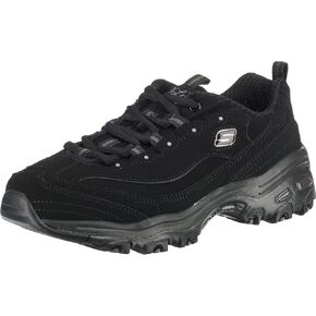 حذاء رياضي نسائي من Skechers Sport D'Lites برباط من الإسفنج الذكي، أكبر مروحة باللون الأزرق الداكن/الأبيض - - 6 M US in Saudi Arabia