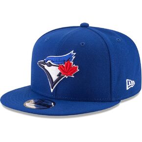 New Era Unisex-Adult MLB 9Fifty Team Color Primary Logo Adjustable Snapback Hat Cap One Size Fits All - Toronto Blue Jays Blue in Kuwait