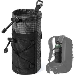 Large Water Bottle Holder Pouch Bag, Backpack Water Bottle Holder Mesh Bag Carrier Fits for 10-32oz Bottles, Heavy-Duty Water Bottles Holder Accessories for Hiking, Sports, Travel, Outdoor in Saudi Arabia
