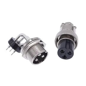 GX16 موصل PCB لوحة دوائر كهربائية لحام لوحة المقبس 90 درجة موصلات إبرة منحنية (9pin) in Kuwait