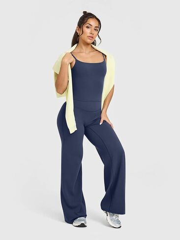 Women's Wide Leg Yoga Pants, High Waisted Stretch Workout Pants, Straight Leg Athletic Sweatpants in Saudi Arabia