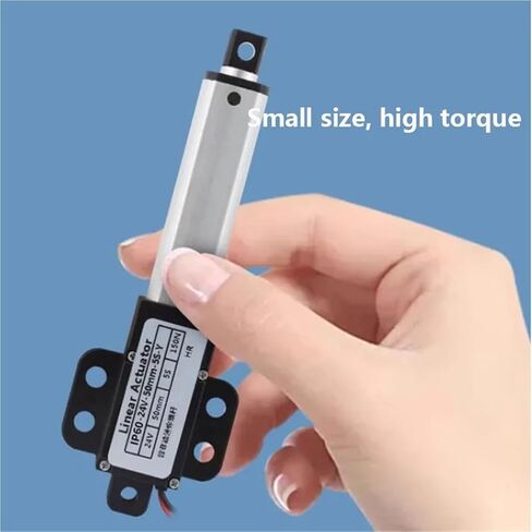 1 قطعة أسطوانة كهربائية صغيرة دفع قضيب محرك دفع خطي صغير DC12V/24 فولت 20-150N محرك ترددي أتمتة عن بعد (8 مم s (70N)، السكتة الدماغية 75 مم، 12 فولت مع) in Saudi Arabia