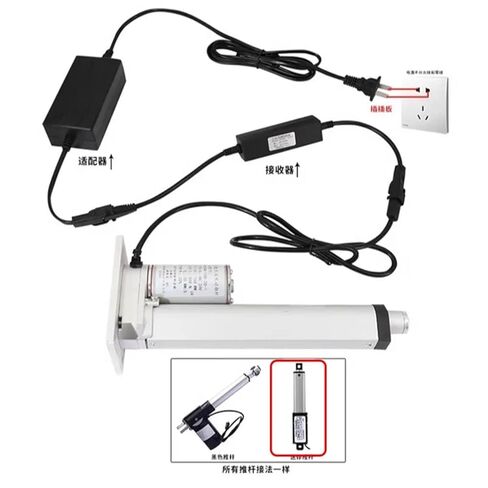 1 قطعة أسطوانة كهربائية صغيرة دفع قضيب محرك دفع خطي صغير DC12V/24 فولت 20-150N محرك ترددي أتمتة عن بعد (8 مم s (70N)، السكتة الدماغية 75 مم، 12 فولت مع) in Saudi Arabia