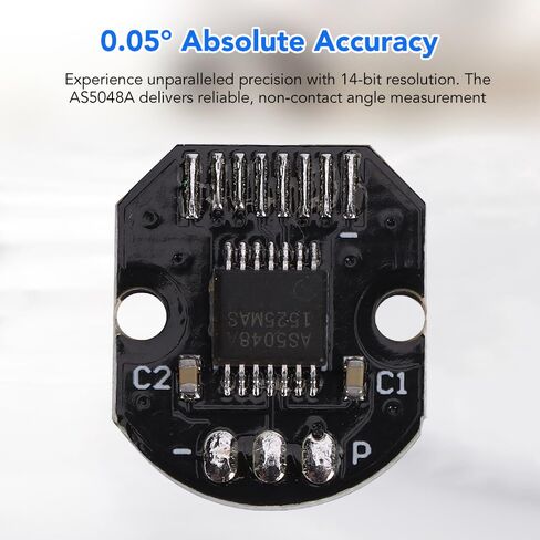 AS5048A Magnetic Encoder 14 Bit Position Sensor with 0.05 Degrees Angle Accuracy PWM Output for Brushless Motor in Saudi Arabia