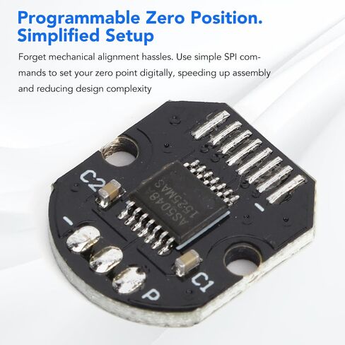 AS5048A Magnetic Encoder 14 Bit Position Sensor with 0.05 Degrees Angle Accuracy PWM Output for Brushless Motor in Saudi Arabia
