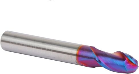 Milling Cutter Carbide CNC End Mills HRC60 Ball Nose Maching Endmill(R1.25x50lx4d) in Saudi Arabia