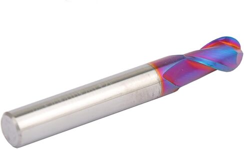 Milling Cutter Carbide CNC End Mills HRC60 Ball Nose Maching Endmill(R1.25x50lx4d) in Saudi Arabia