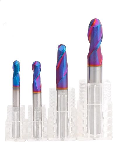 Milling Cutter Carbide CNC End Mills HRC60 Ball Nose Maching Endmill(R1.25x50lx4d) in Saudi Arabia