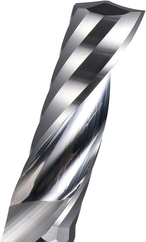 10pcs O Flute CNC Router Bits 1.0mm-12mm Shank Single Carbide Milling Cutter Spiral End Mill for Acrylic PVC MDF Wood(10x62x110L) in Saudi Arabia