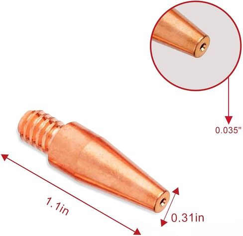 20-KP Tapered Contact Tips KP2744-035T 0.035'' MIG Welding Gun Replacement for Lincoln Magnum PRO 100L 175L 250L MIG Gun in Saudi Arabia