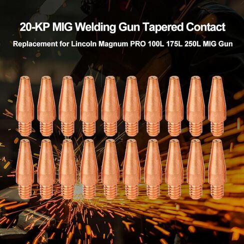 20-KP Tapered Contact Tips KP2744-035T 0.035'' MIG Welding Gun Replacement for Lincoln Magnum PRO 100L 175L 250L MIG Gun in Saudi Arabia