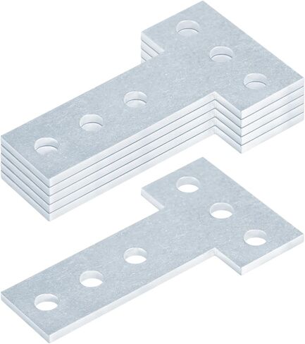 heneng 6 Pcs T Shape Flat Bracket,5-1/4" x 3"Flat Tee Corner Brackets Mending Plate in Saudi Arabia