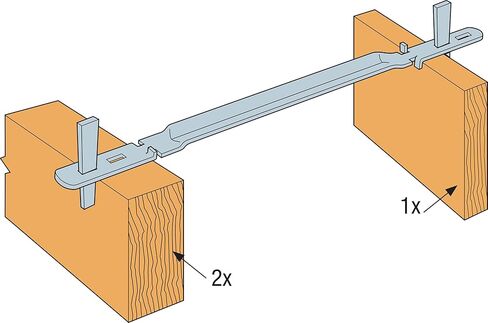 ربطة عنق Simpson Strong-Tie WT8 Wedge لـ 2X Formboard، 8 بوصة. جدران سميكة (250-الكمية) in Saudi Arabia