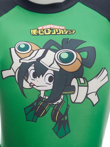بدلة سباحة Micotaku مرخصة رسميًا من My Hero Academia Tsuyu Asui للسيدات من قطعة واحدة مع سروال داخلي in Kuwait