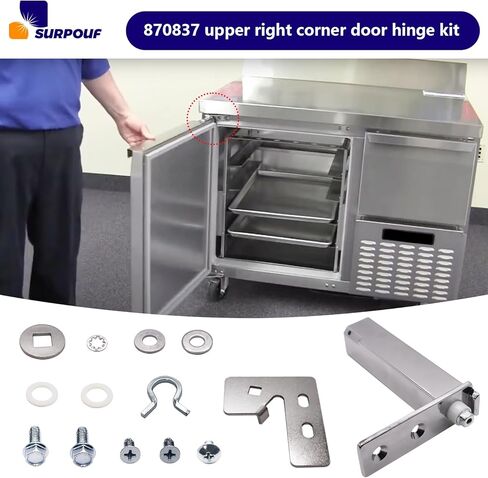 870837 Top Right Door Hinge Kit Compatible with True in Saudi Arabia