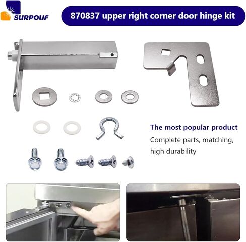 870837 Top Right Door Hinge Kit Compatible with True in Saudi Arabia