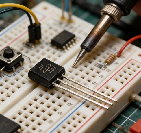 100 قطعة 2N2222 NPN ترانزستور TO-92 - تحويل موثوق به عالي السرعة وتضخيم الإشارة BJT لـ Arduino وPCB والإلكترونيات ذاتية الصنع in Saudi Arabia