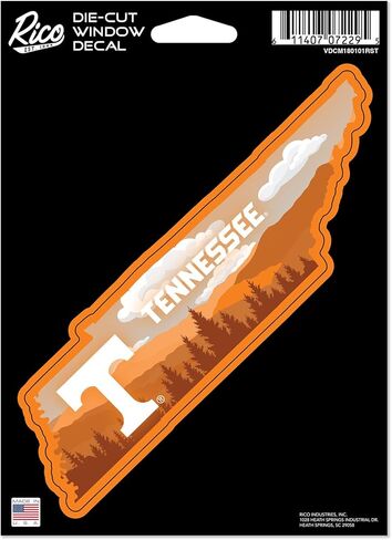Rico Industries NCAA Tennessee Volunteers Resort 5" x 7" Vinyl Die-Cut Decal - Car/Truck/Home Accessory in Saudi Arabia