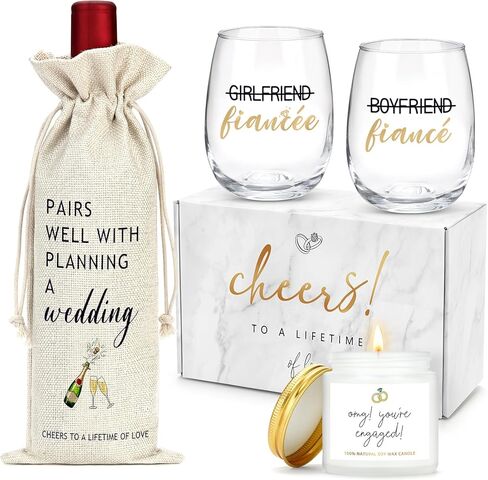 Engagement Gifts for Couples Women Newly Engaged Gift for Her Fiance Gifts for Women Unique Engagement Decorations Just Engaged Present Ideas for Her Him Bride Men Future Mr and Mrs Best Friend in Saudi Arabia