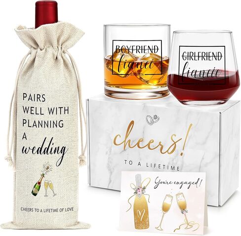 Engagement Gifts for Couples Women Newly Engaged Gift for Her Fiance Gifts for Women Unique Engagement Decorations Just Engaged Present Ideas for Her Him Bride Men Future Mr and Mrs Best Friend in Saudi Arabia