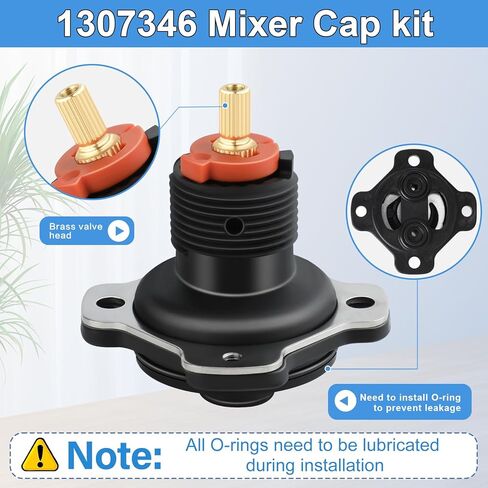1307346 مجموعة غطاء الخلاط Sp Kit وخرطوشة وحدة موازنة الضغط GP800820 المتوافقة مع صمام دش Kohler، طقم إصلاح خرطوشة الدش لصمام الدش Rite-Temp وK-304، ريترو in Saudi Arabia
