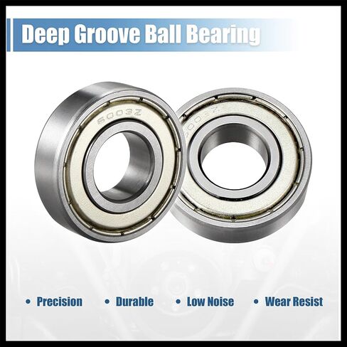6003Z Deep Groove Ball Bearing Single Shield 60103 17mm x 35mm x 10mm Chrome Steel Bearings Pack of 1 Replacement Durable Material in Saudi Arabia