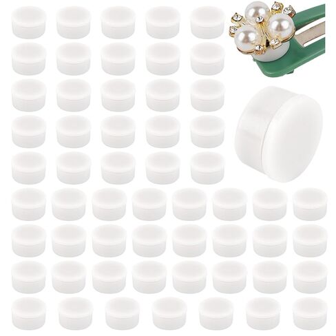50 Pack Mini Rotating Bearings Windmills Hair Clip Ball Bearing for Crochet DIY Rotatable Pinwheel Craft (White) in Saudi Arabia