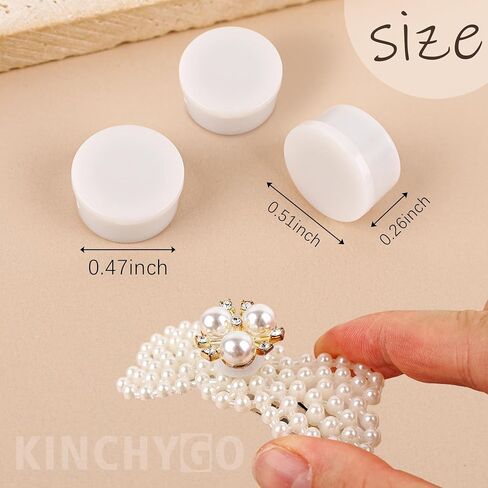 50 Pack Mini Rotating Bearings Windmills Hair Clip Ball Bearing for Crochet DIY Rotatable Pinwheel Craft (White) in Saudi Arabia
