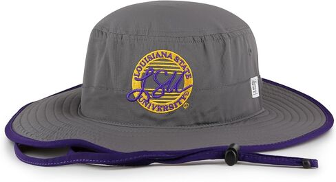 The Game NCAA Licensed LSU Tigers Boonie Hat, Louisiana State University Game Day Bucket Hat Dark Grey/Purple in Saudi Arabia
