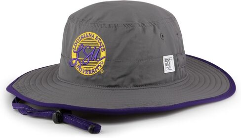 The Game NCAA Licensed LSU Tigers Boonie Hat, Louisiana State University Game Day Bucket Hat Dark Grey/Purple in Saudi Arabia