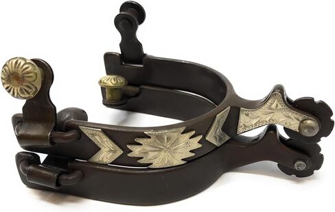 AJ Tack Men's Antique Brown Southwest Engraved Spurs in Saudi Arabia