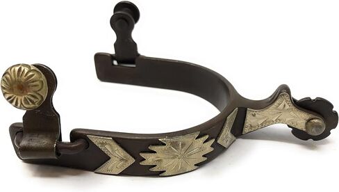 AJ Tack Men's Antique Brown Southwest Engraved Spurs in Saudi Arabia