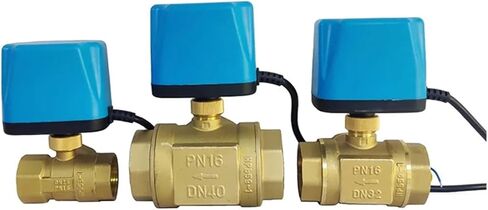 1 Pcs 1/2" 3/4" 1" 2" Brass Ball Valve Two Lines Three Normally Open AC220V Switch Valve Water Valve(1,24VDC_Normal Open) in Saudi Arabia