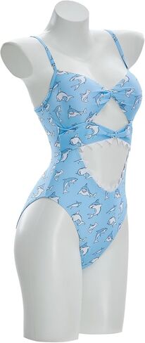 haikyuu Women Shark One Piece Swimsuit Kawaii Cute Swimsuit Cut Out Bathing Suit in Saudi Arabia
