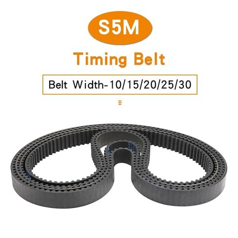 حزام متزامن S5M-1050/1085/1090/1100/1115/1120/1125/1135 توقيت مطاطي بحلقة مغلقة (1100 مم - 220 سنًا، 15 مم) in Saudi Arabia