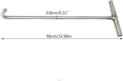 Manhole Hook Tool, Versatile Lifter and Puller for Manhole Covers, Storm Drains, Septic Tank Lids, T Shape Hook for Enhanced Grip Pull Tool in Saudi Arabia