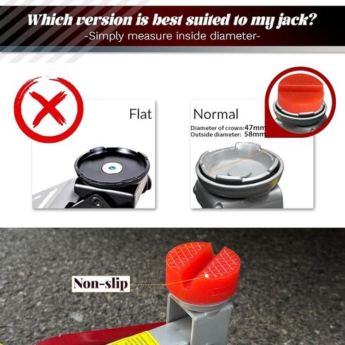 Polyethylene Jack Pad for Trolley Floor Jack Disk Pad Adapter Pinch Weld Jack Adapter Anti-Slip Rail Frame Support Block Jack Stands Pads,2Pcs,Red in Saudi Arabia